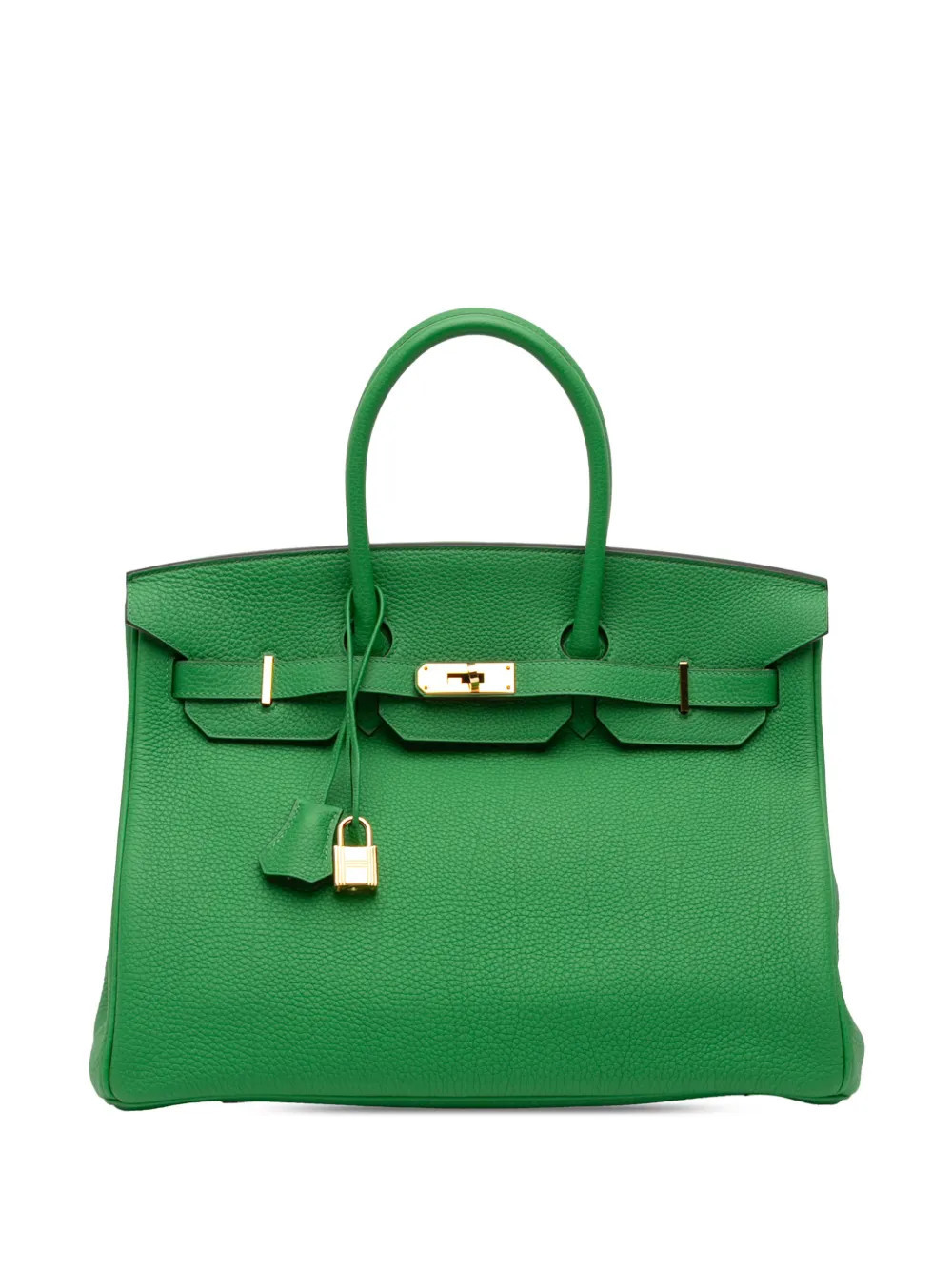 Hermès Pre-Owned 2014 Togo Birkin Retourne 35 handbag - Green | Farfetch Global