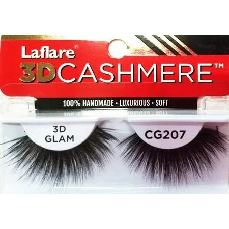 LAFLARE 3D cashmere Eyelashes Natural Look False Lashes Light Weight Glam Lashes #CG207 Black | Walmart (US)