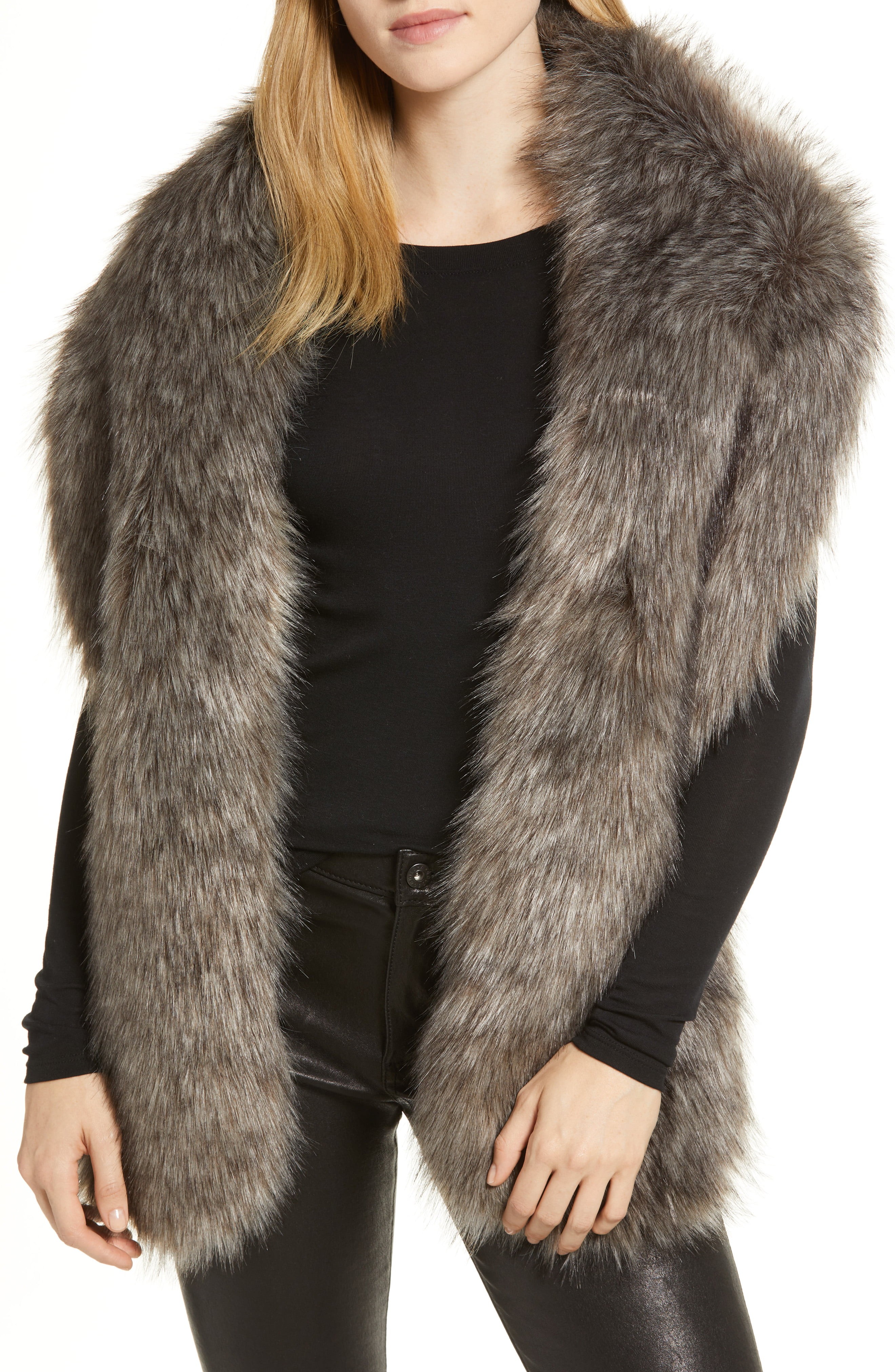 Halogen® Faux Fox Fur Stole | Nordstrom