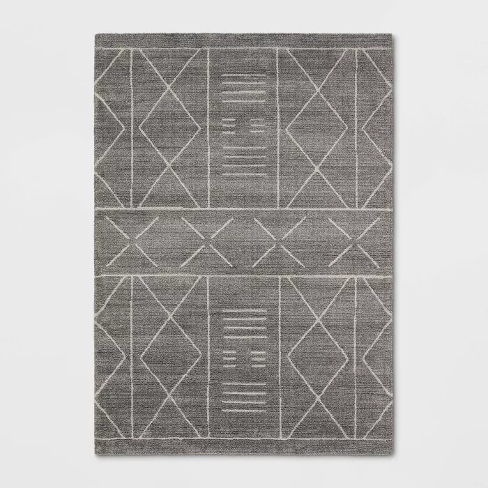 Marina Modern Geometric Rug Gray - Project 62™ | Target