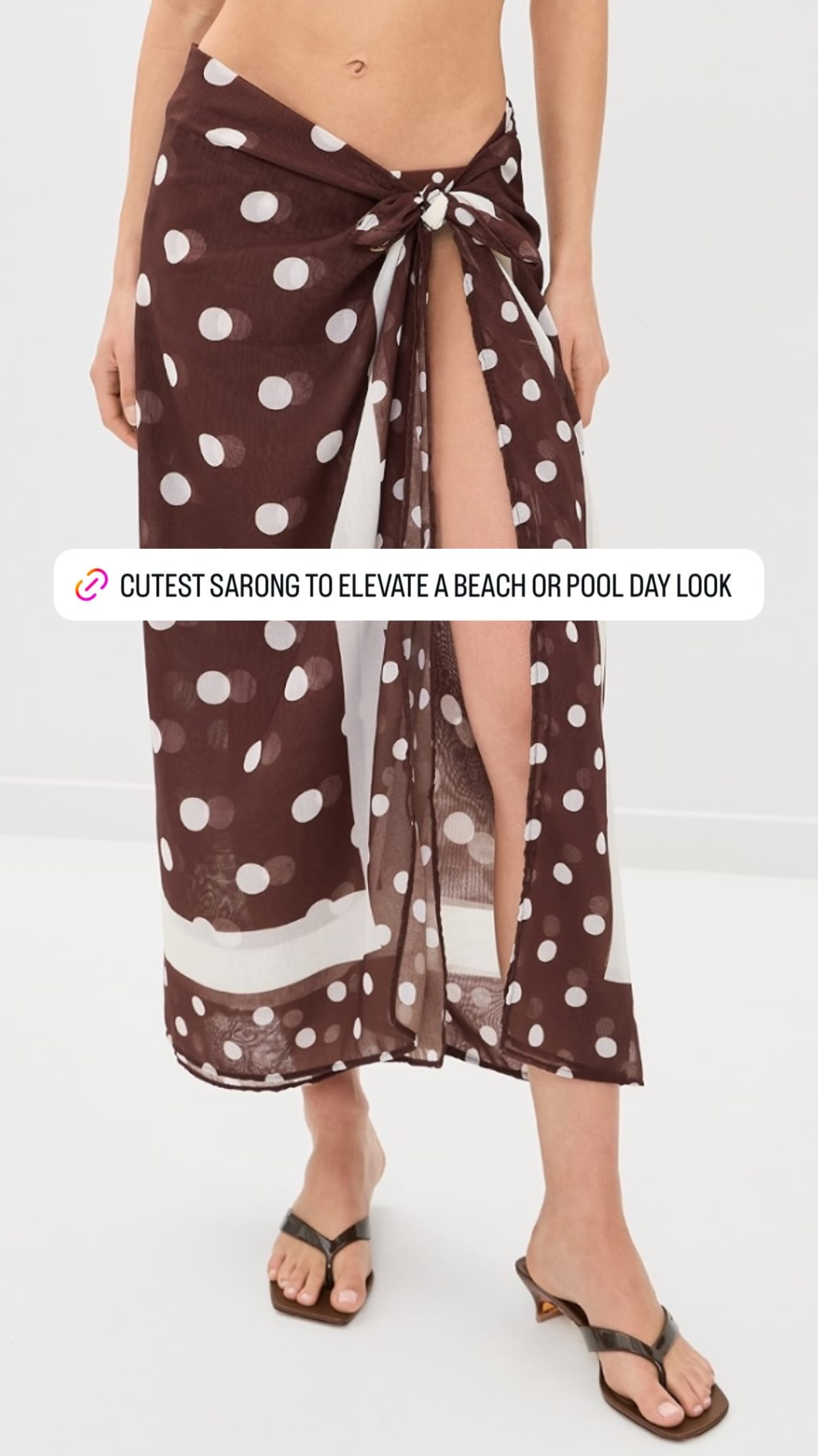 Loving this polka dot sarong for a pool or beach day look. Sharing a roundup of resort favorites that I'm loving for your next beach vacation! From sandals, dresses, coverups, and more. 

 #LTKSeasonal #LTKSwim #LTKTravel