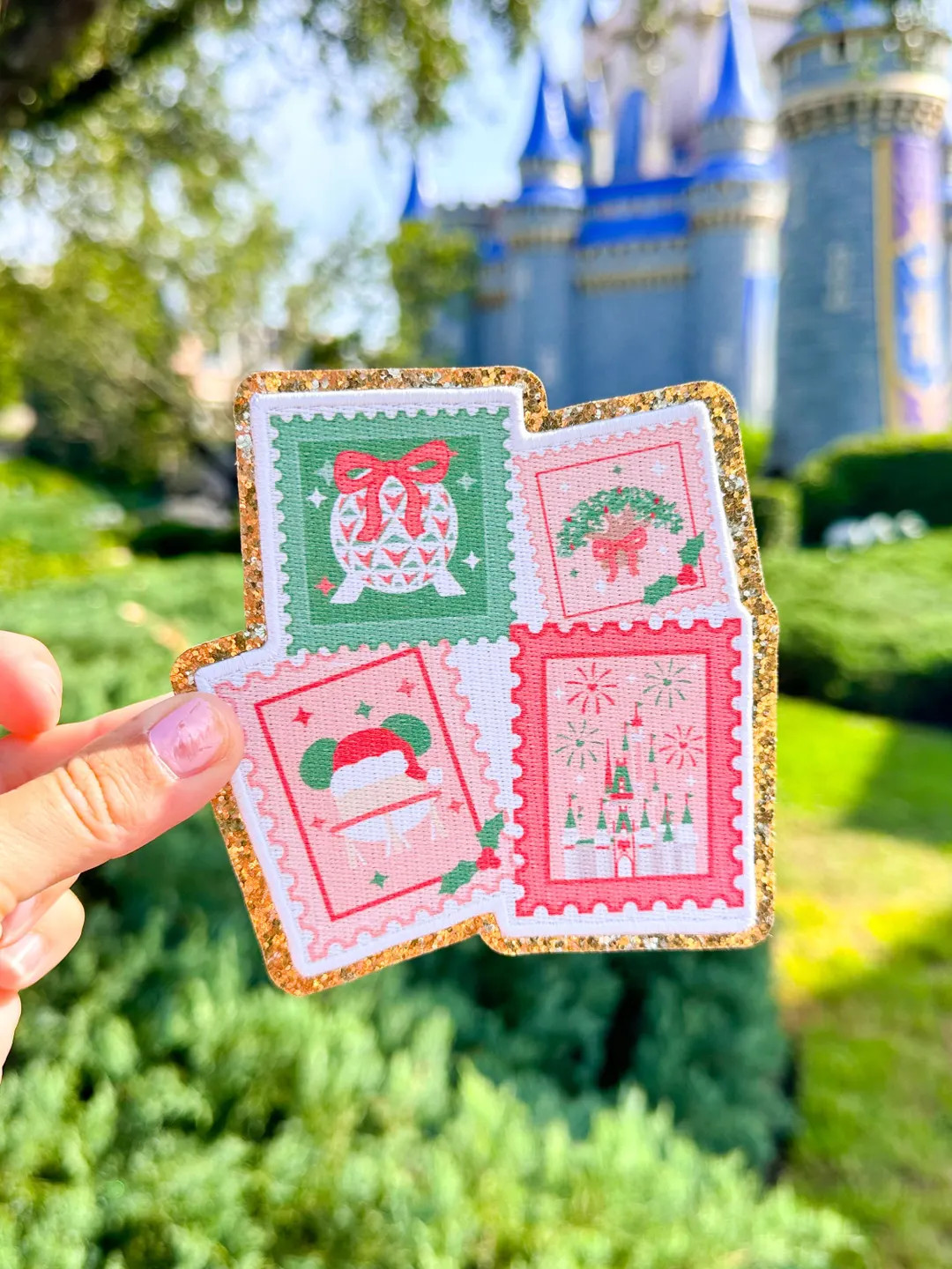 Home for the Holidays Fanny Patch. Disney Christmas Patch WDW Park Icons Patch Disney World Chris... | Etsy (US)