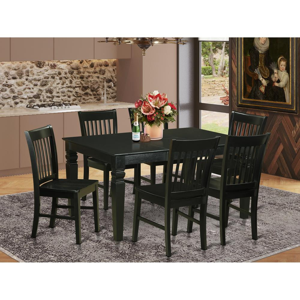 7 PC Dining room set -Dinette Table and 6 Dining Chairs | Shop Simon