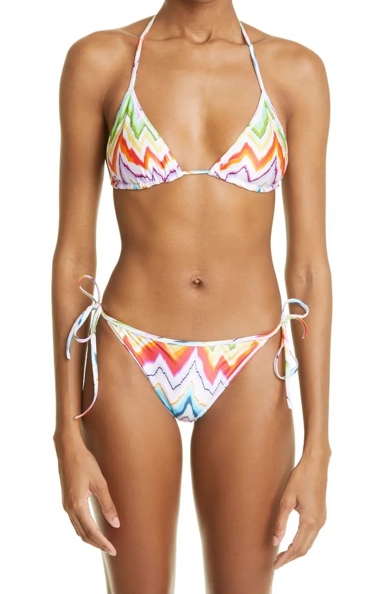 Zigzag Stripe Two-Piece Swimsuit | Nordstrom