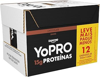 YoPRO, Pack Yopro Bebida Láctea Uht Chocolate 15G de Proteínas 250 Ml -12 Unidades | Amazon (BR)