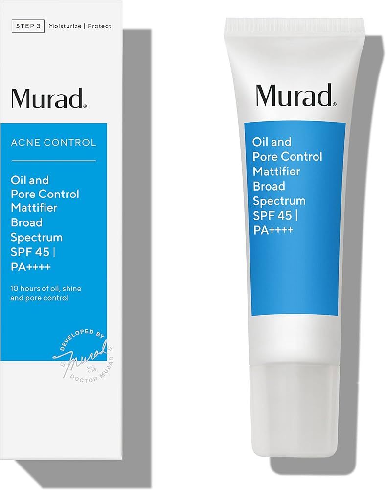 Murad Oil & Pore Reducing Facial Moisturizer - Acne Control Mattifier with Broad Spectrum SPF 45 ... | Amazon (US)