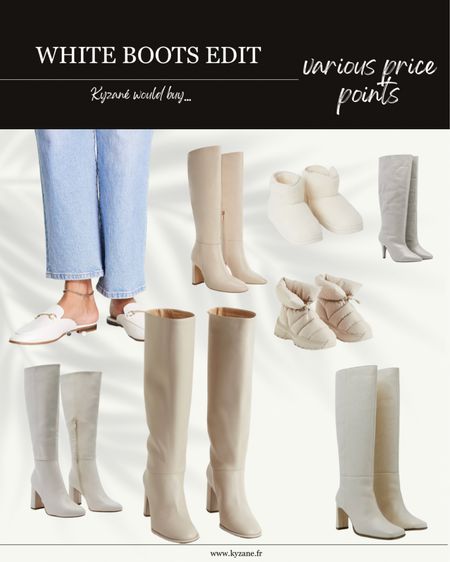 Fall Winter shoe crush : white boots and white loafers  👢👞 

#LTKshoecrush #LTKeurope #LTKSeasonal