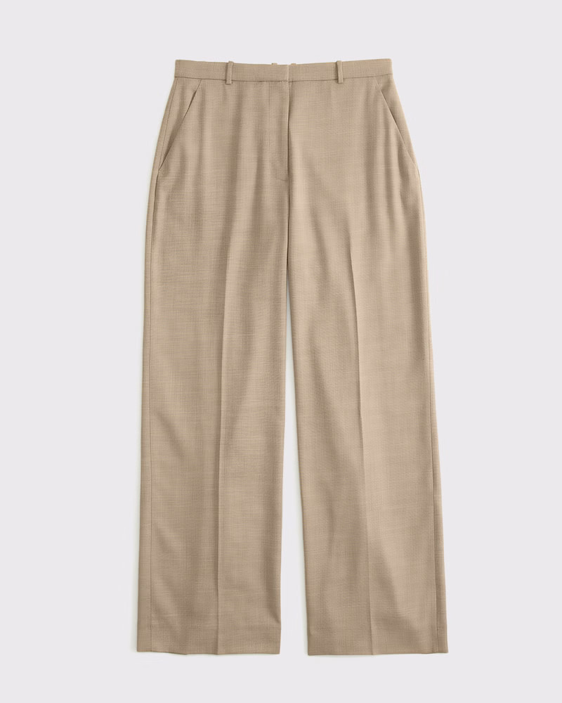 A&F Sloane High Rise Tailored Wide Leg Pant | Abercrombie & Fitch (US)