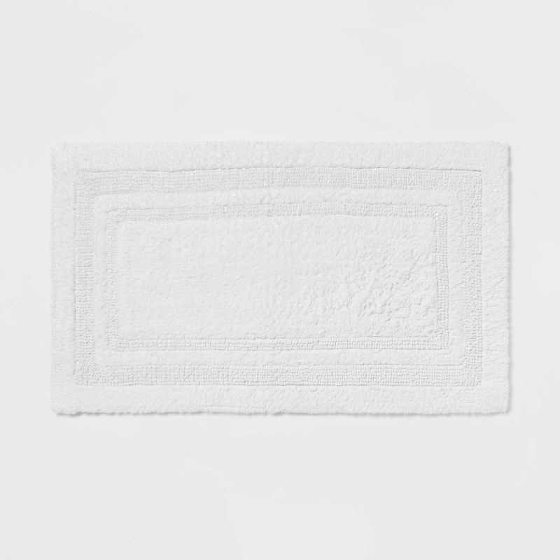 20&#34;x34&#34; Performance Cotton Reversible Bath Rug White - Threshold&#8482; | Target