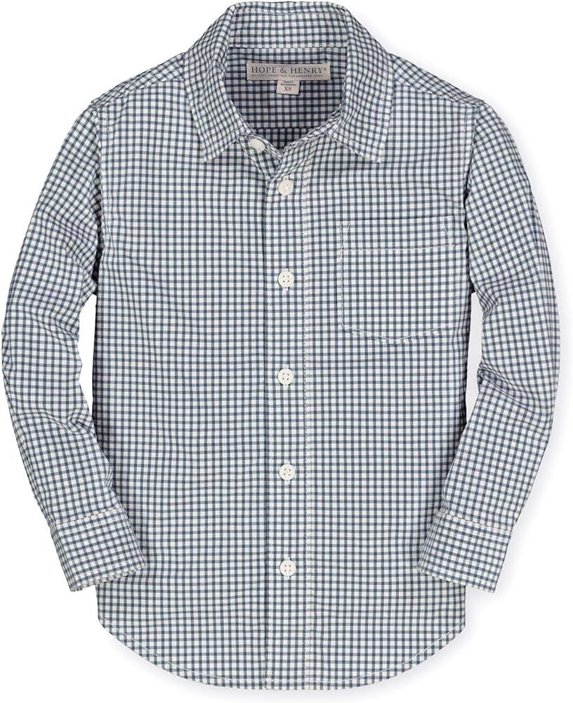 Hope & Henry Boys' Long Sleeve Stretch Poplin Button Down Shirt | Amazon (US)