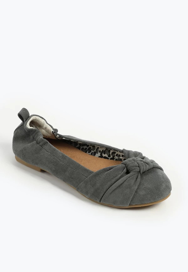 SuperCush Gwen Knot Scrunch Back Ballet Flat | Maurices
