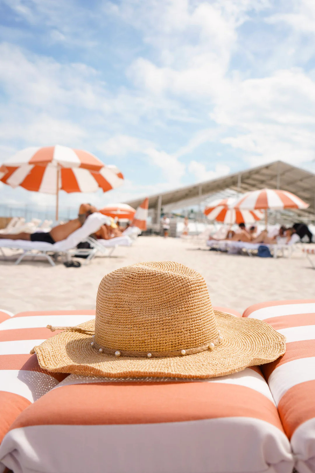 Beach Cowboy Hat with Pearls | KenzKustomz