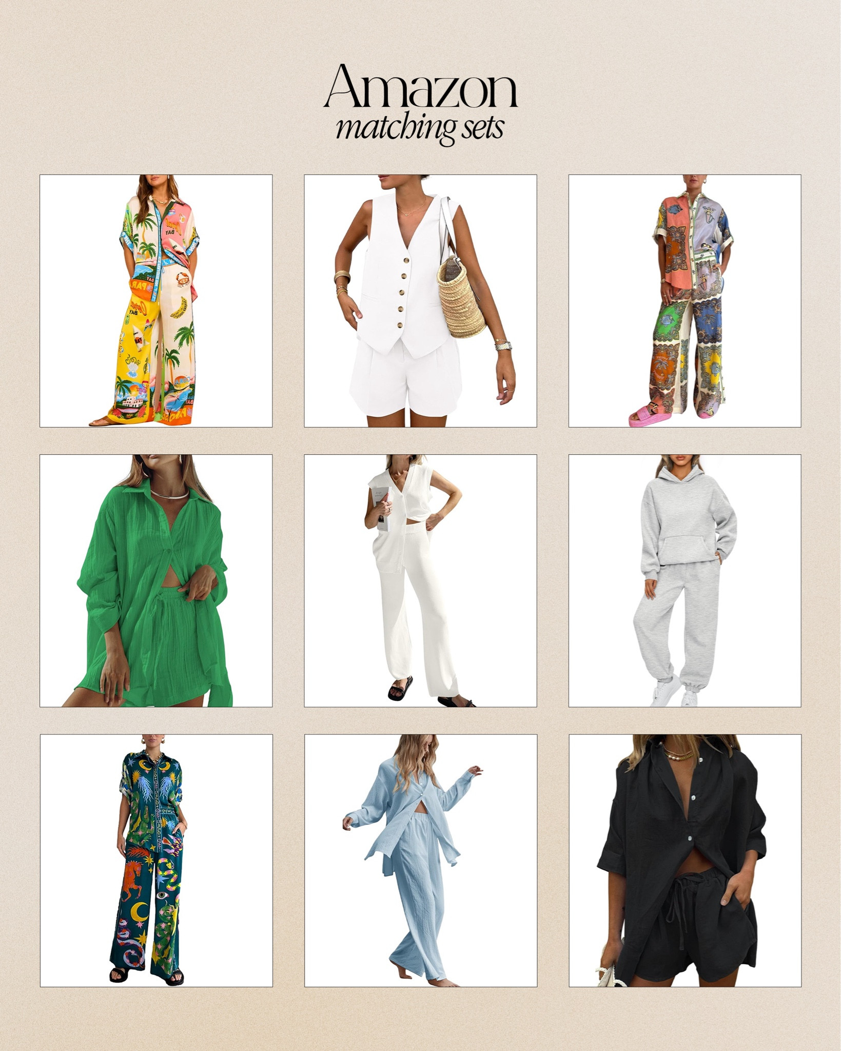 Matching sets from Amazon 🛒