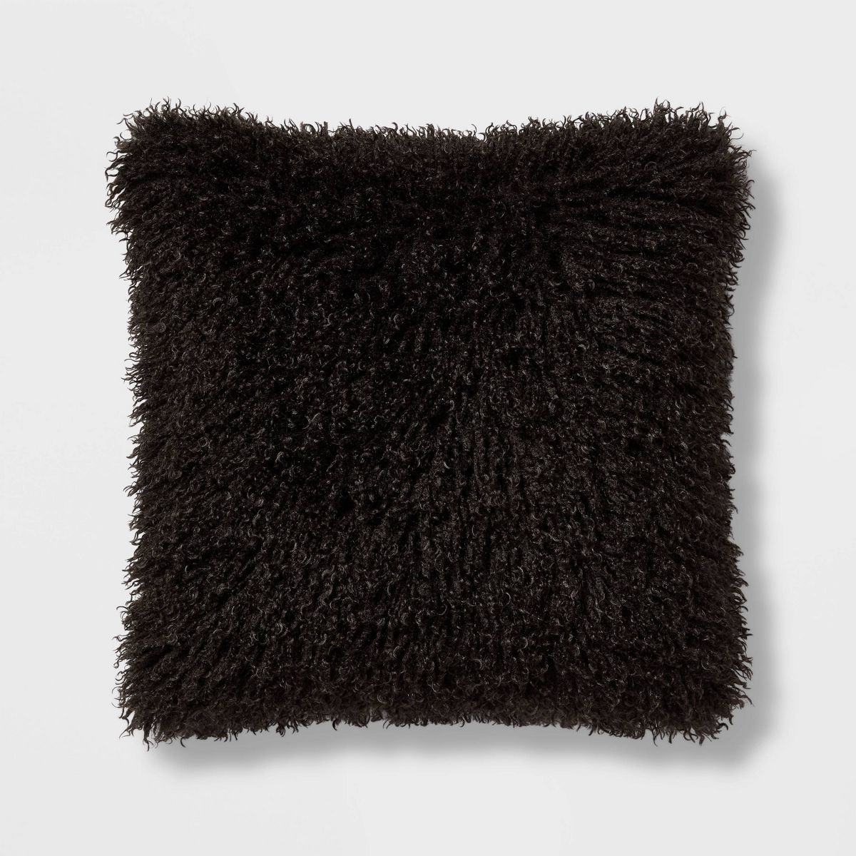 Euro Faux Mongolian Fur Decorative Throw Pillow - Threshold™ | Target