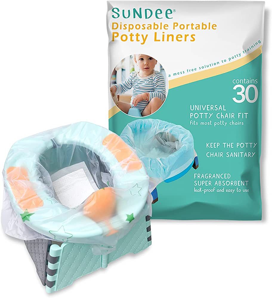 Potty Chair Liners, Portable Disposable Potty Liner Bags for Universal Potty Training Toilet Seat... | Amazon (US)