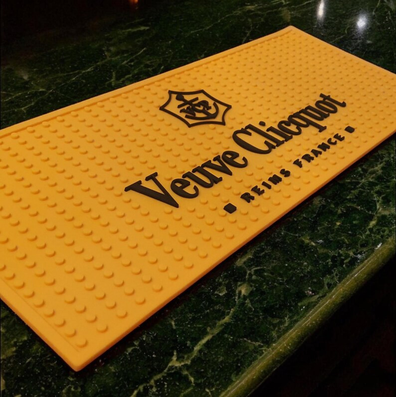 Veuve Clicquot PVC Bar Mat Large Luxury Yellow Champagne Drip Mat 50x20cm - Etsy | Etsy (US)