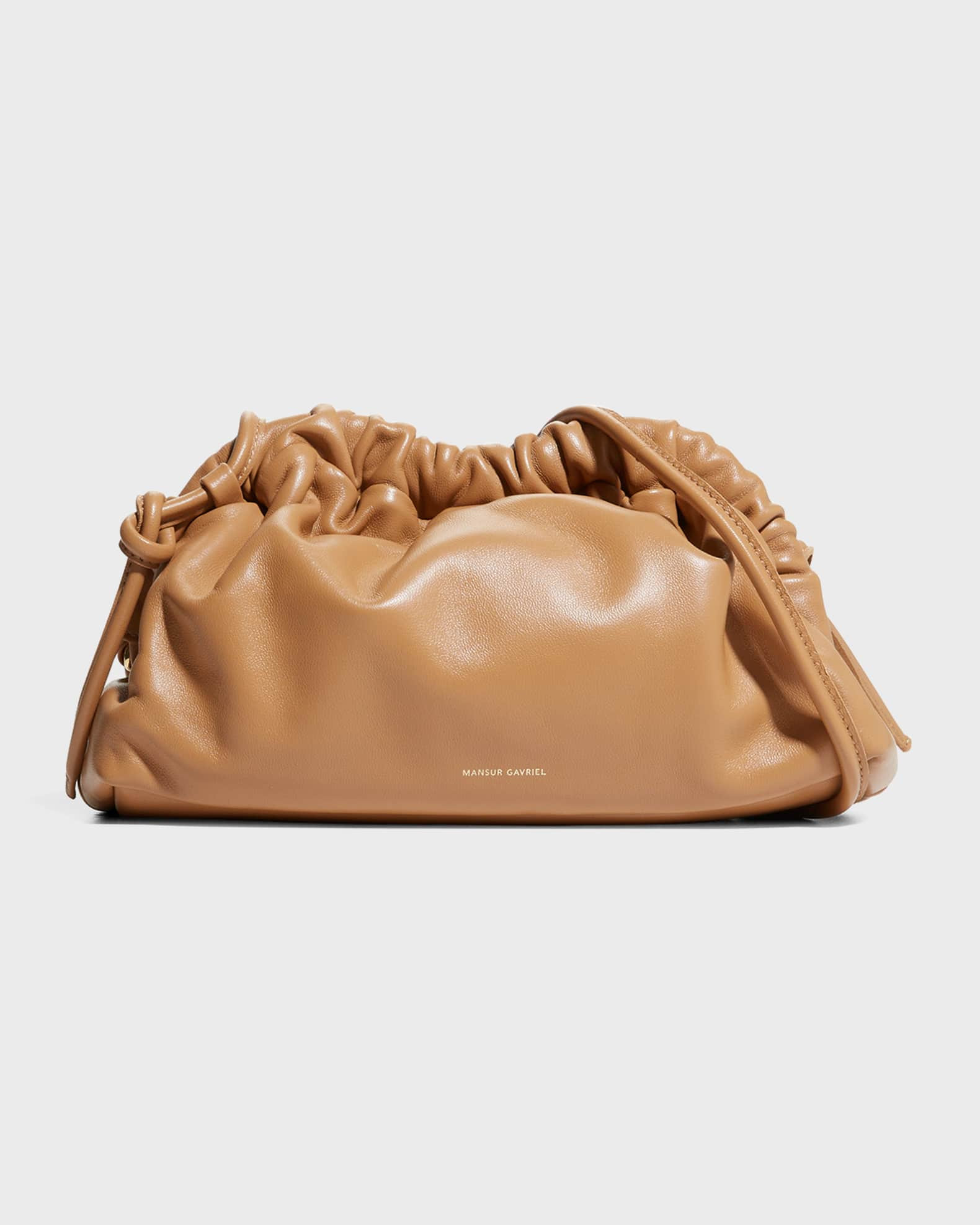 Mansur Gavriel Mini Lambskin Cloud Clutch Bag | Neiman Marcus