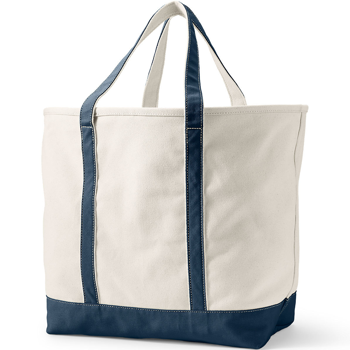 Extra Large Natural 5 Pocket Open Top Canvas Tote Bag | Lands' End (US)