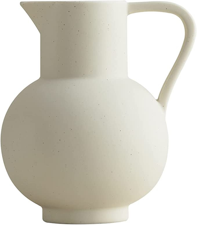 France Style Flower Vase with Handle, Water Pot/Dry Flower Vase, Minimalist Decor for Living Room... | Amazon (US)