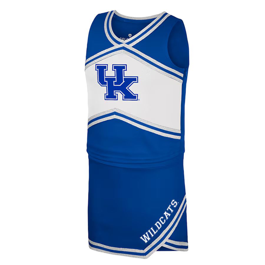 Kentucky Wildcats Colosseum Girls Youth Cheerleader Top & Skirt Set - Royal | Fanatics