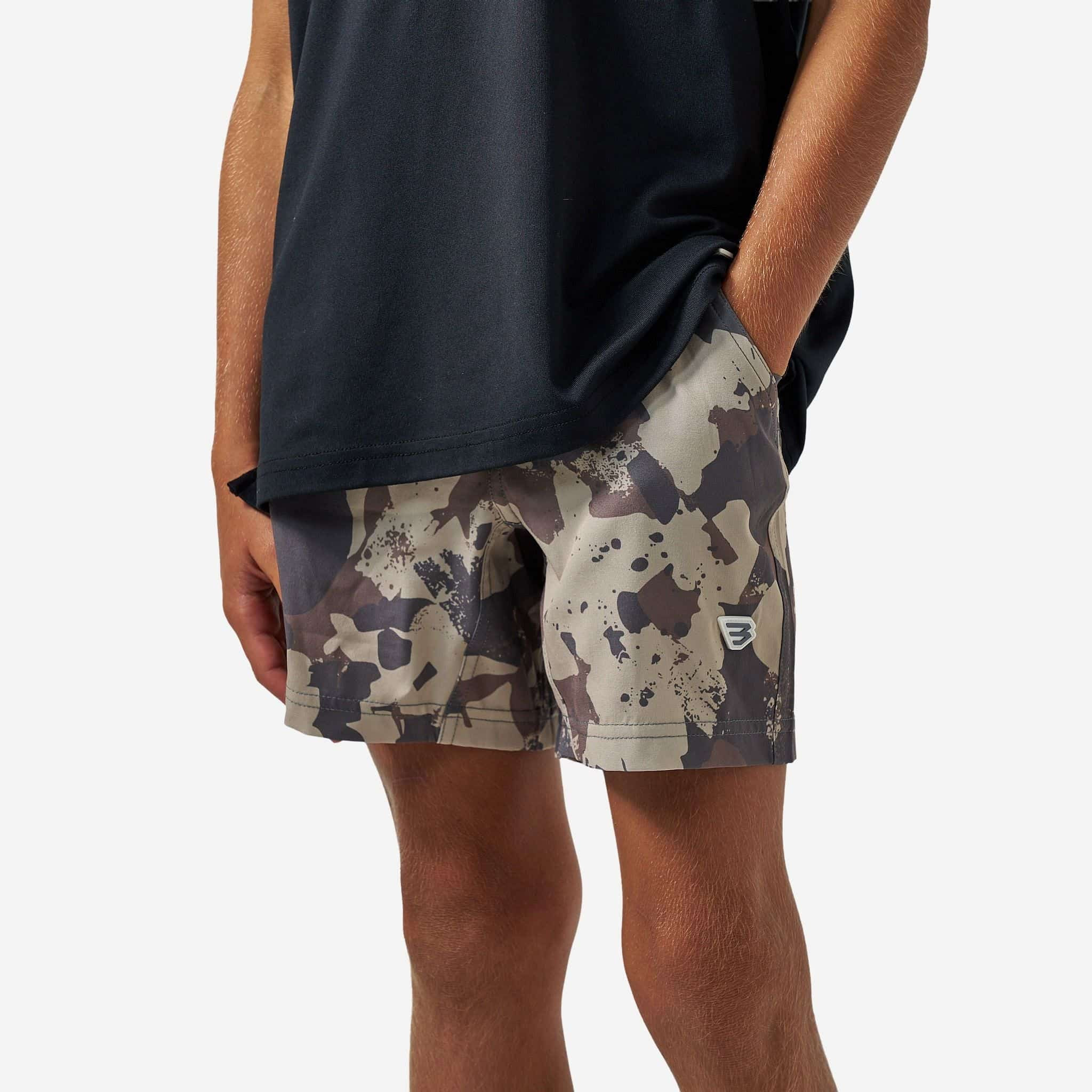 Youth Athletic Short - Splatter Camo | BURLEBO