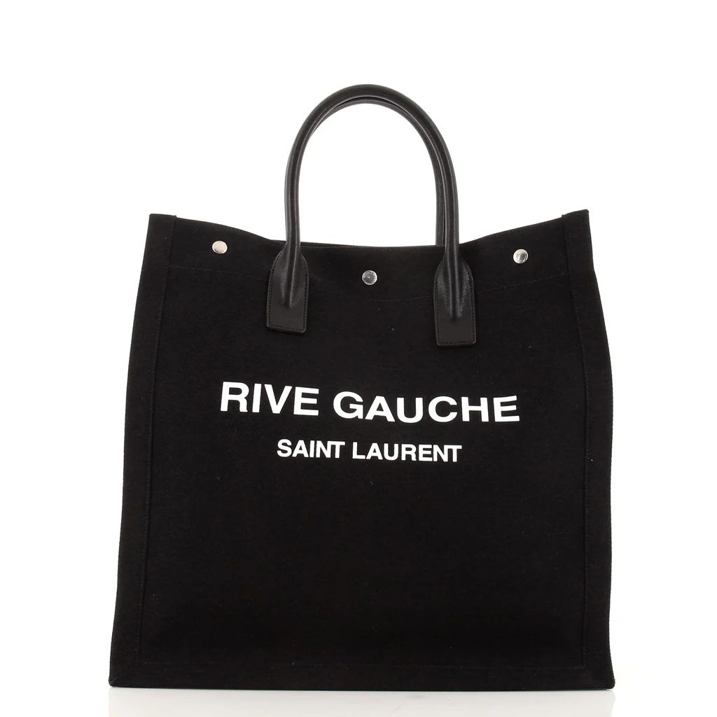 Rive Gauche Shopper Tote Canvas Tall | Rebag