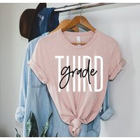 Third Grade Teacher Shirt 3rd Cute Tee 2022 Level Third Team Modern Elementary Funny | Etsy (US)