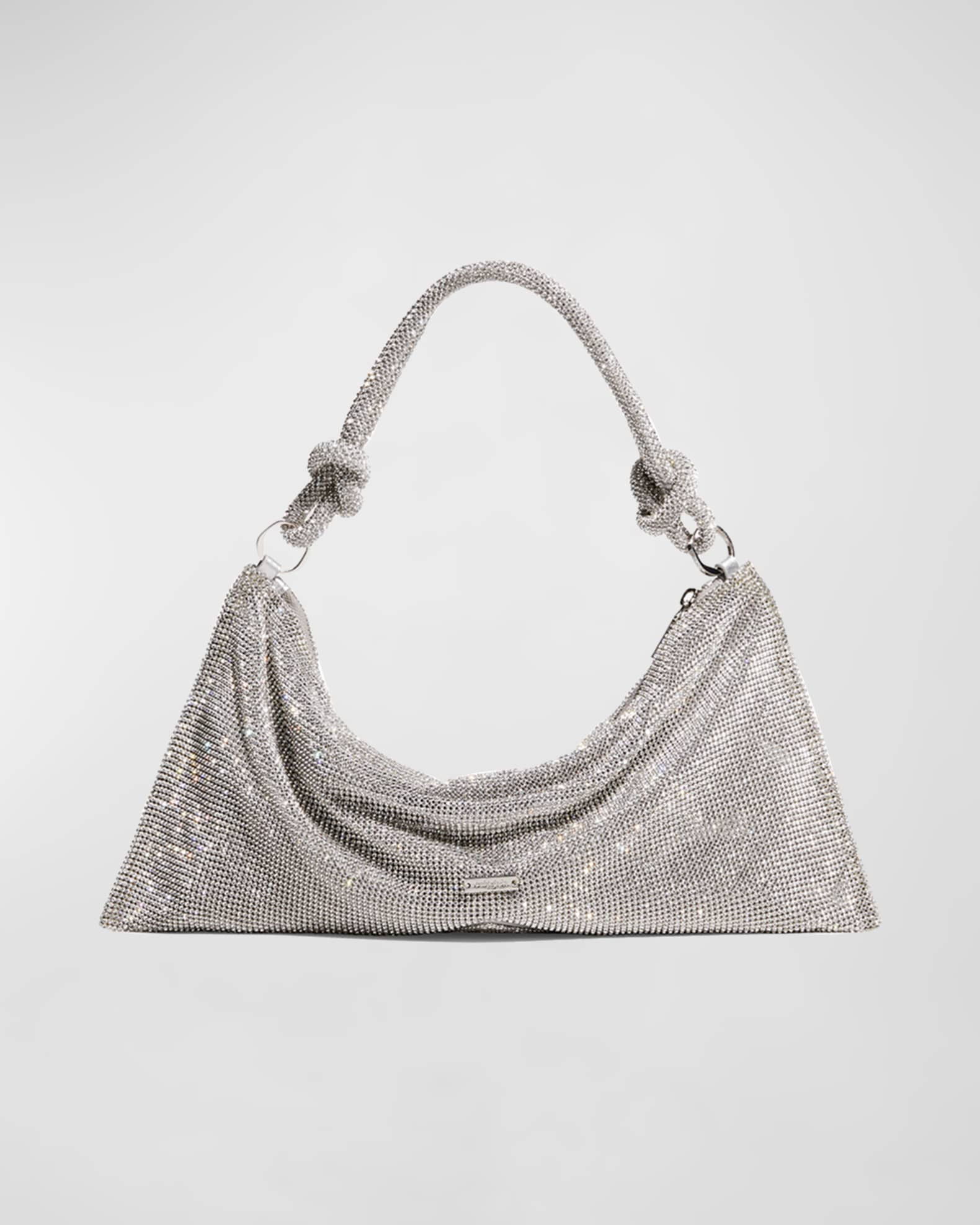 Cult Gaia Hera Knotted Rhinestone Mini Shoulder Bag | Neiman Marcus