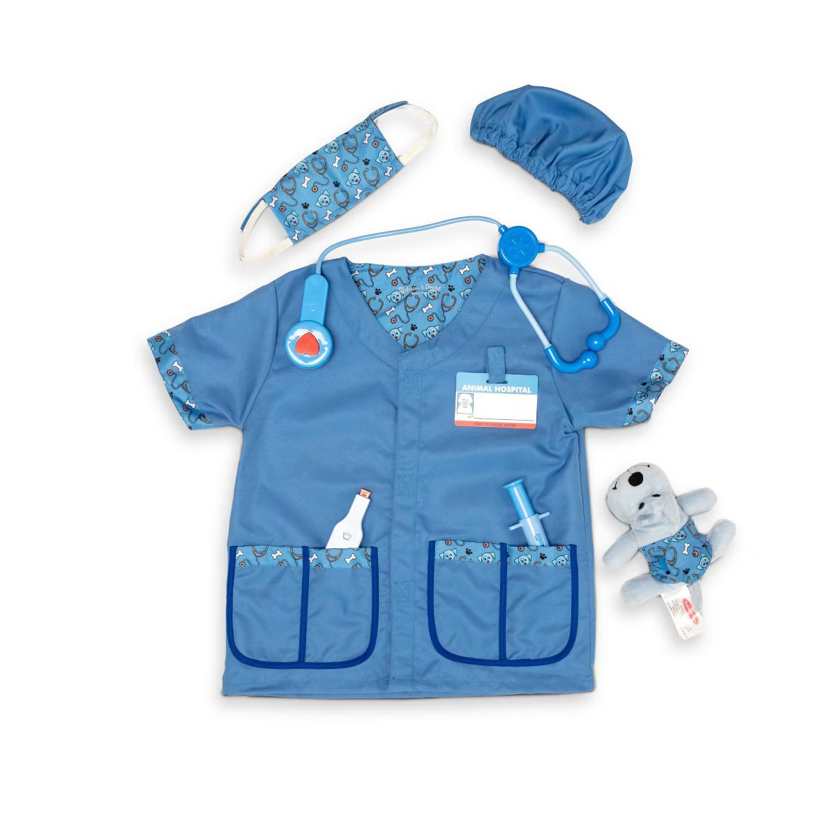 Melissa & Doug Veterinarian Role Play Costume Dress-Up 9pc Set | Target