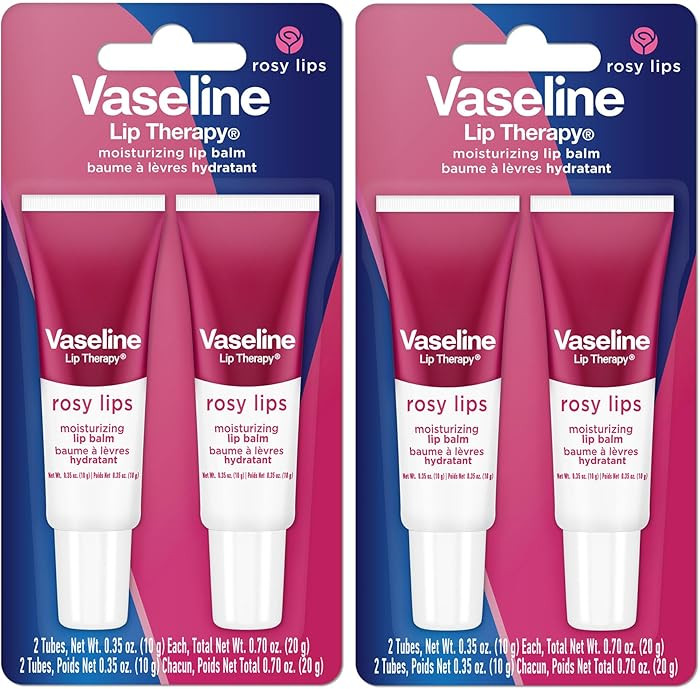 Vaseline Lip Therapy Rosy Lips Moisturizing Lip Balm - Twin Pack (2-Pack) | Amazon (US)