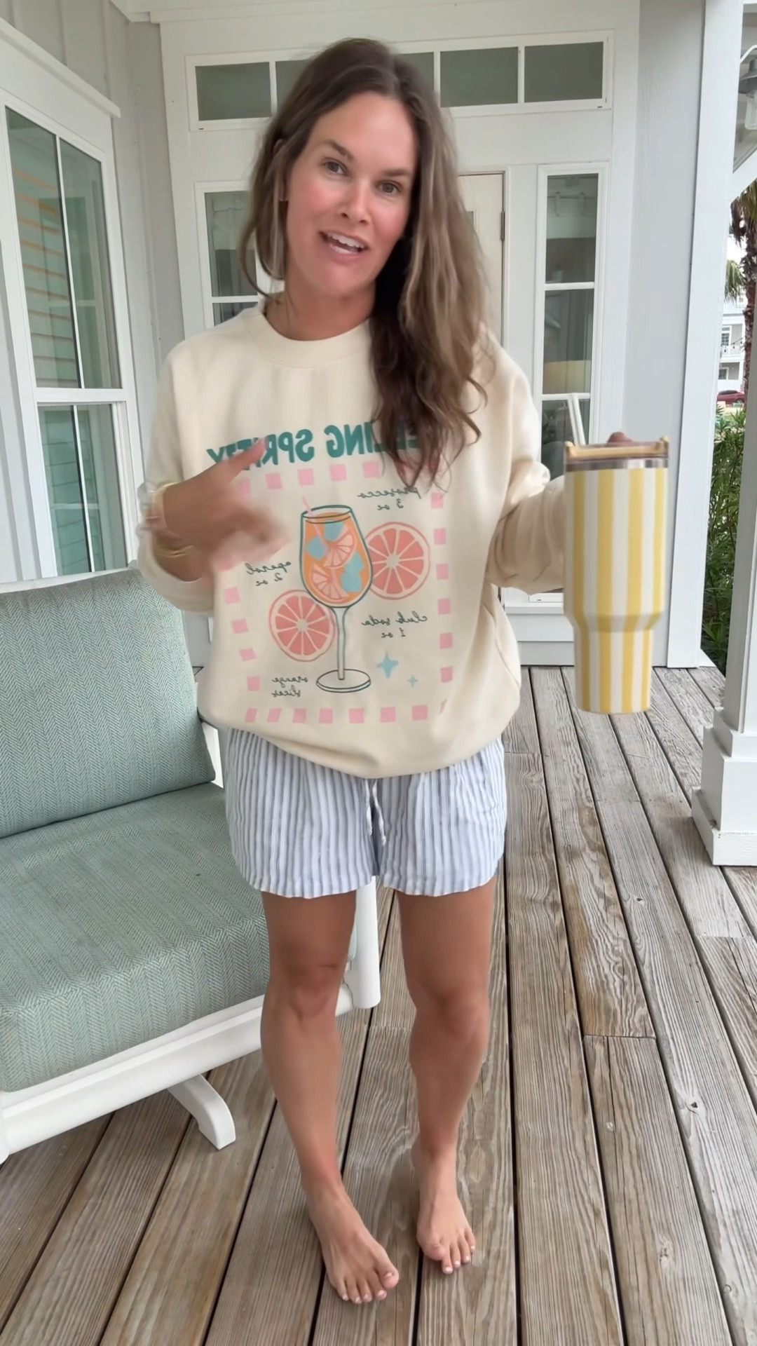 The coziest rainy beach day outfit 🤍 wore this sweatshirt so much on this trip, these shorts can be dressed up for daytime or dinner too!

#LTKootd #LTKgrwm #LTKselfcare