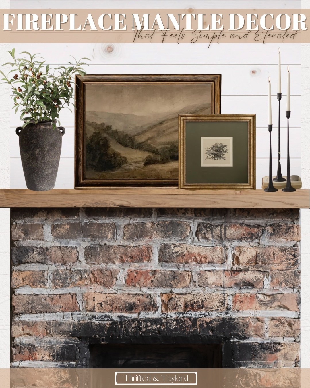 There’s just something about a simple, well-layered mantle that makes the whole space feel more put together.

It doesn’t take much—just a few pieces that work well together. A little height, some texture, and something organic to soften it all makes it feel balanced without looking cluttered.

It’s one of those areas that can quietly change the feel of a room.

Everything is linked here if you’re looking to create a mantle that feels simple, elevated, and easy to live with.

#LTKHome