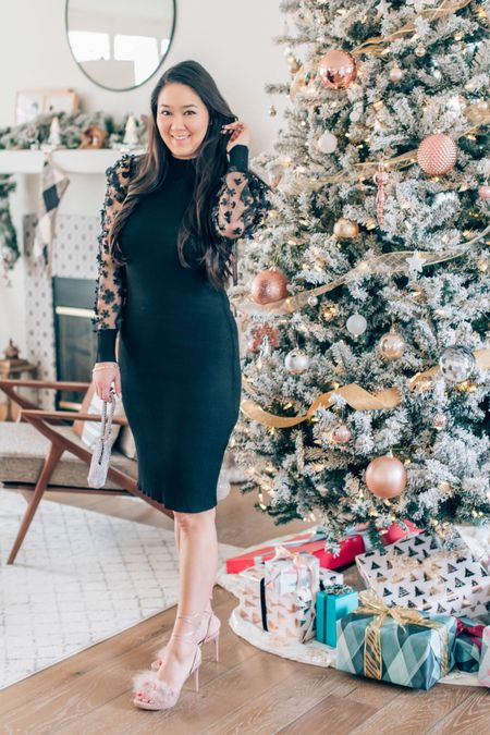 Holiday party dress, holiday party outfit, affordable holiday party outfit, black dress, statement sleeves

Dress also comes in red! ❤️

#LTKunder50 #LTKHoliday #LTKSeasonal