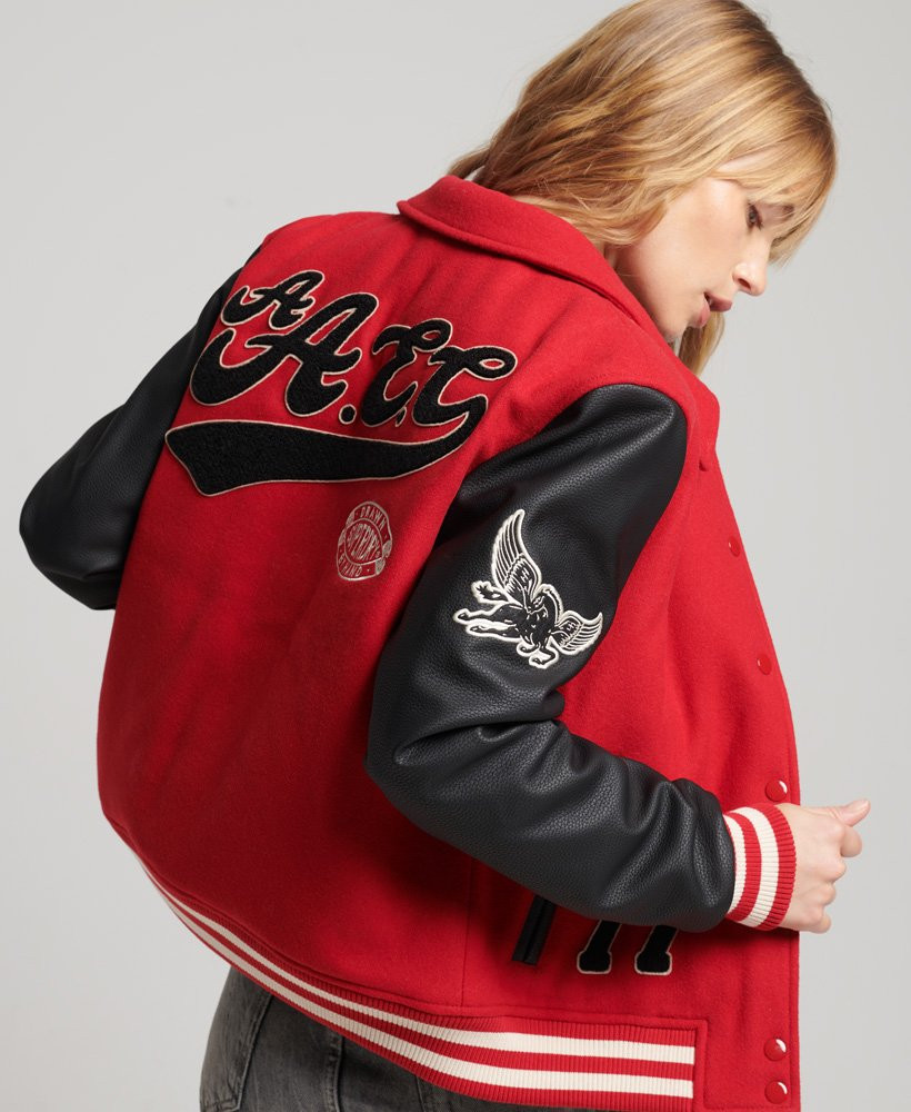 Vintage Mixed Varsity Bomber | Superdry (US)