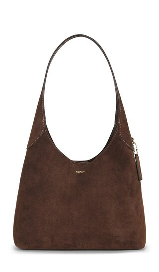 Coach Suede Brooklyn Shoulder Bag 28 in Chocolate. | Revolve Clothing (Global)