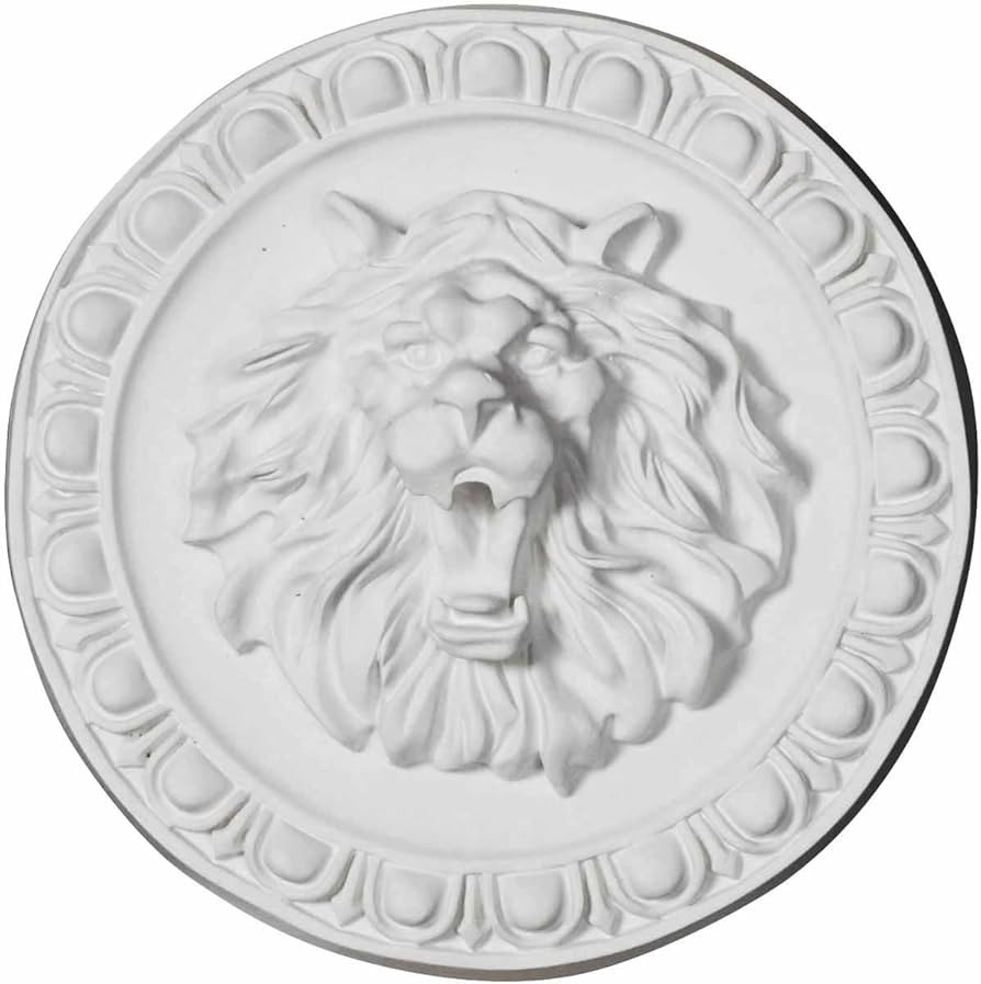 Ekena Millwork ROS08X08LI Lion Rosette, 7 3/4"OD x 2"P, Primed | Amazon (US)