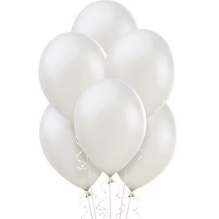 White Pearl Balloons 72ct, 12in | Walmart (US)
