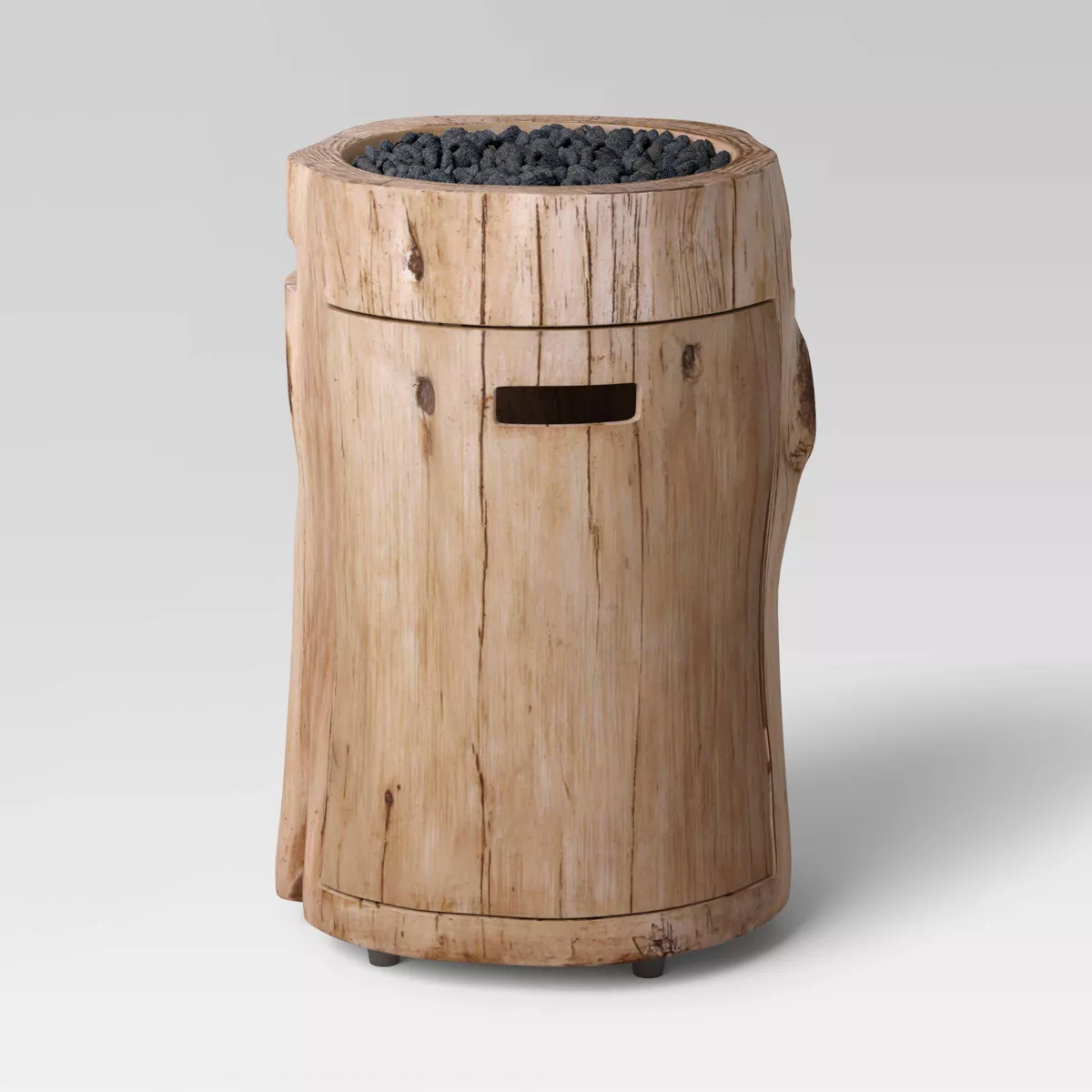 Weathered/Natural Finish Large LP Round Outdoor Fire Column Natural - Threshold™ | Target