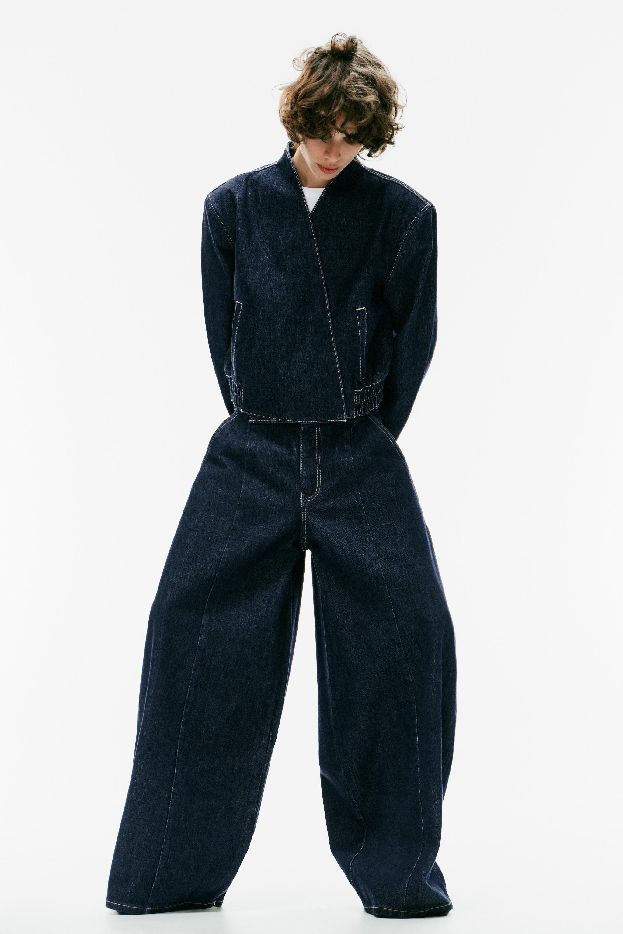 TRF SEAMED BALLOON JEANS | Zara US