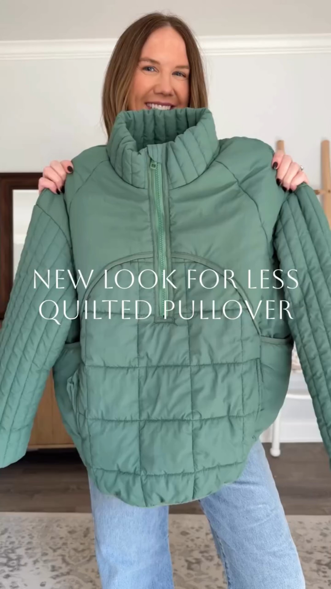 This quilted pullover is my latest FP look for less find! The details are perfection from the quilting to the pockets and ruching at the back. There are 8 color options and I’m in a medium.

Trendy fall jackets, sports mom outfit, the most flattering wide leg jeans, casual fall outfit idea, Pinterest outfit, chic casual outfits for women over 40

#LTKSeasonal #LTKGiftGuide #LTKFindsUnder50