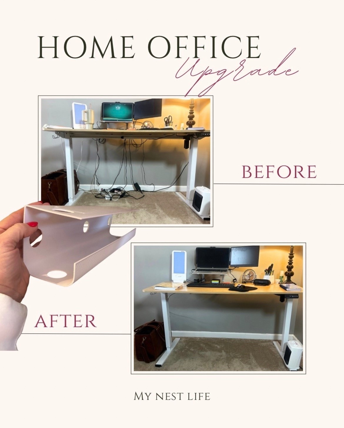 Say goodbye to cord chaos 👀👇

✨ For LESS than $23, you can hide those unsightly cables and instantly upgrade your home office. This sleek under-desk cable management tray keeps cords out of sight, your workspace clutter-free, and your setup looking polished and professional. Easy install, clean aesthetic, and kid & pet-safe—because your desk deserves better.

👉 Tap the link & upgrade your workspace today
Your future, clutter-free desk will thank you 🙌


#HomeOfficeUpgrade #CableManagement #DeskOrganization #WorkFromHomeMustHave #OfficeGlowUp