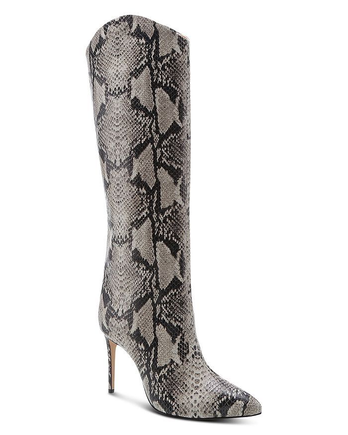 Women's Maryana Snake-Embossed High-Heel Boots | Bloomingdale's (US)