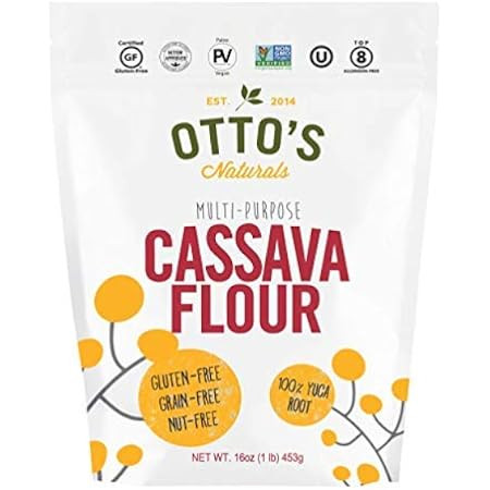 Otto's Naturals Cassava Flour, Gluten Free and Grain-Free Flour For Baking, Certified Paleo & Non-GM | Amazon (US)