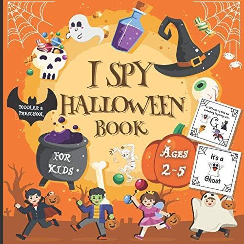 | Toddler & Preschool I Spy Halloween Book For Kids Ages 2-5: Funny Activity Book with Spooky Sca... | Amazon (US)