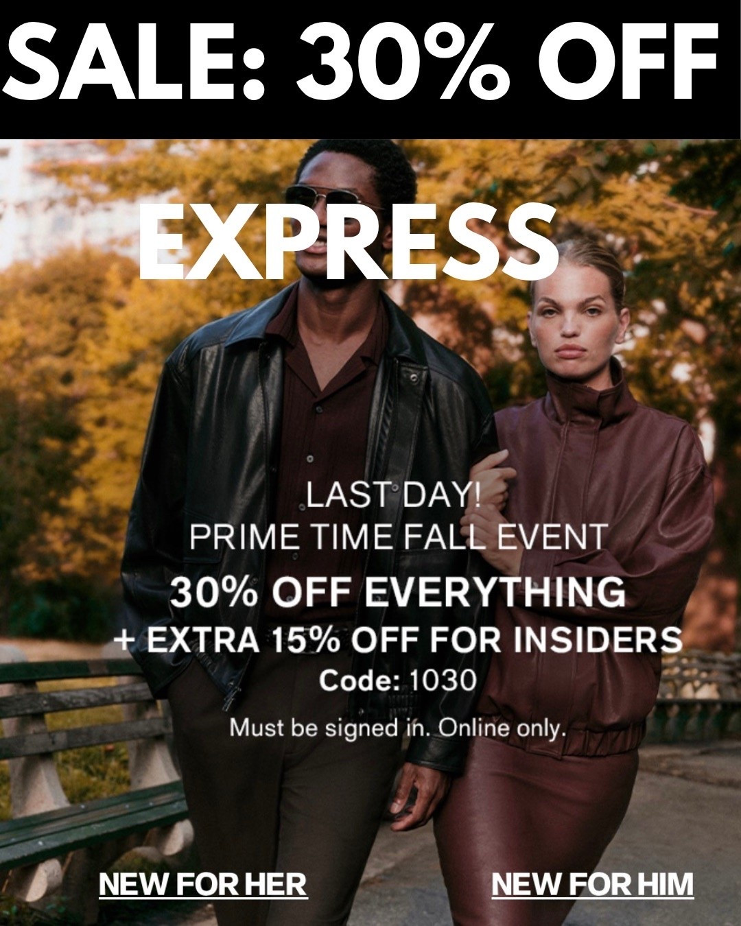 EXPRESS is hosting its own Prime Day‼️Tap any photo below to SAVE 30% off your favorites!! Insiders score an additional 15% OFF!!! Shop + Save!!!

https://liketk.it/6pjDU