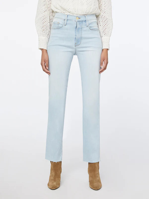 Le Sylvie Slender Straight Raw -- Pacifica | Frame Denim