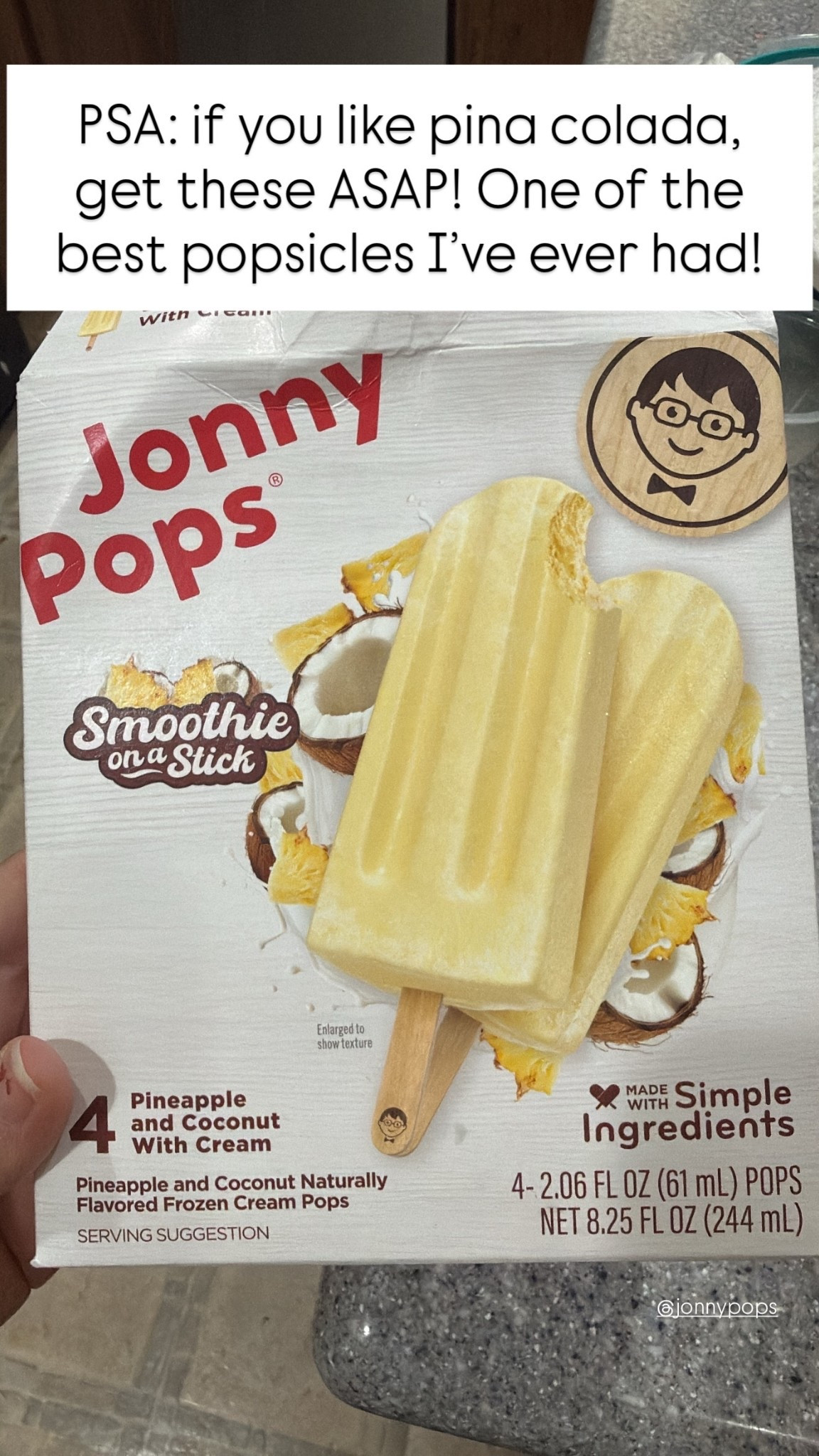 PSA: if you like pina colada, get these ASAP! One of the best summer treats I’ve ever had! @jonnypops

#LTKSeasonal #LTKKids #LTKfoodie