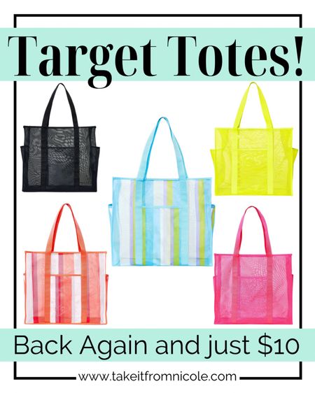 Target brought back the super popular $10 beach bags! These sell out every single year! They would also be fun in place of an Easter basket for teens.

#LTKfindsunder50 #LTKSeasonal #LTKtravel