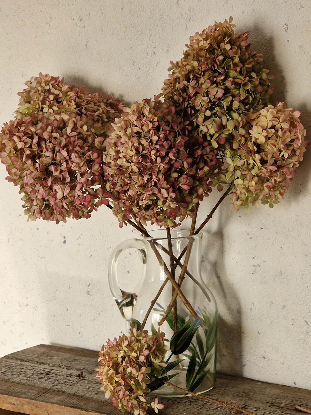 Dried Hydrangeas 6 Stems Dark Pink Purple Green Natural Brown - Etsy Canada | Etsy (CAD)