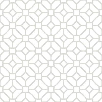 FloorPops FP2946 Lattice Peel & Stick Floor Tile, White | Amazon (US)